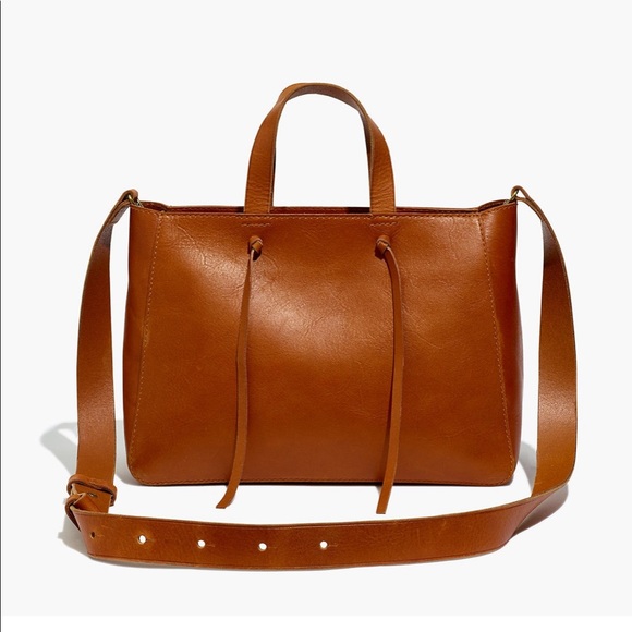 Madewell Handbags - The Elsewhere Tie Crossbody Tote in Leather ai312